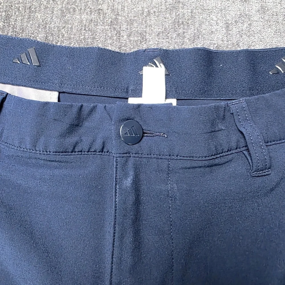 Adidas Golf Shorts Mens 40 Navy Blue Performance Stretch 8